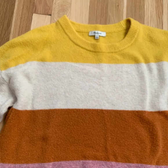 Madewell striped balloon sleeve sweater size small - Picture 3 of 4